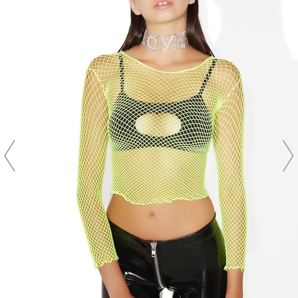 lime green rave top